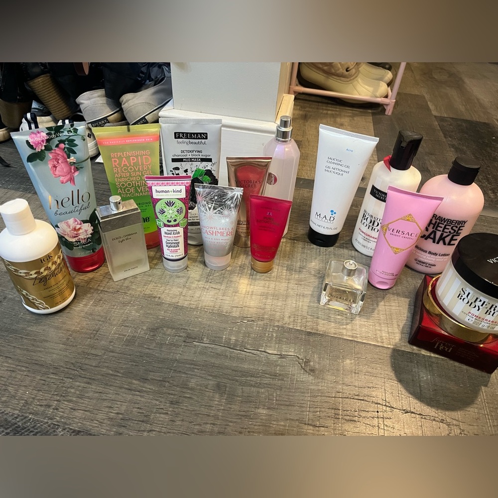 Random body care products